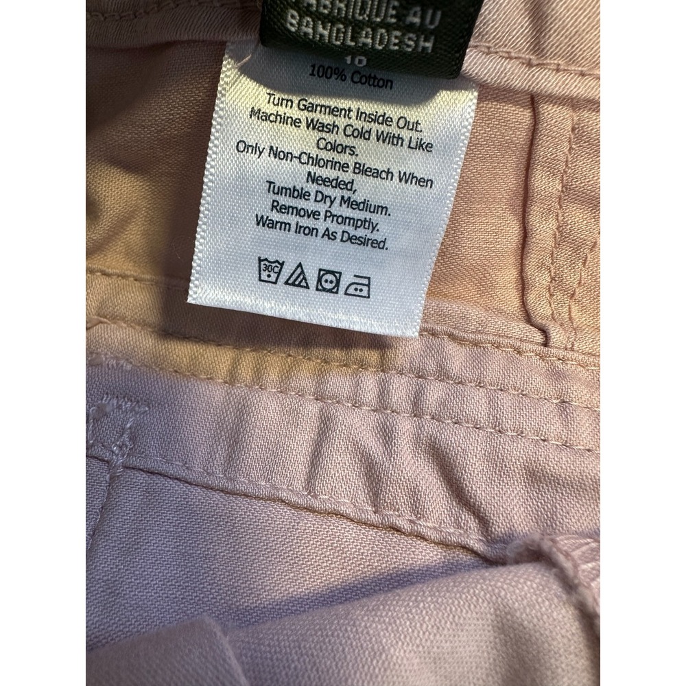 Eddie Bauer Dusty Rose Pink Cotton Twill Cargo Utility Pants Size 10 NWOT Hiking - Picture 7 of 13